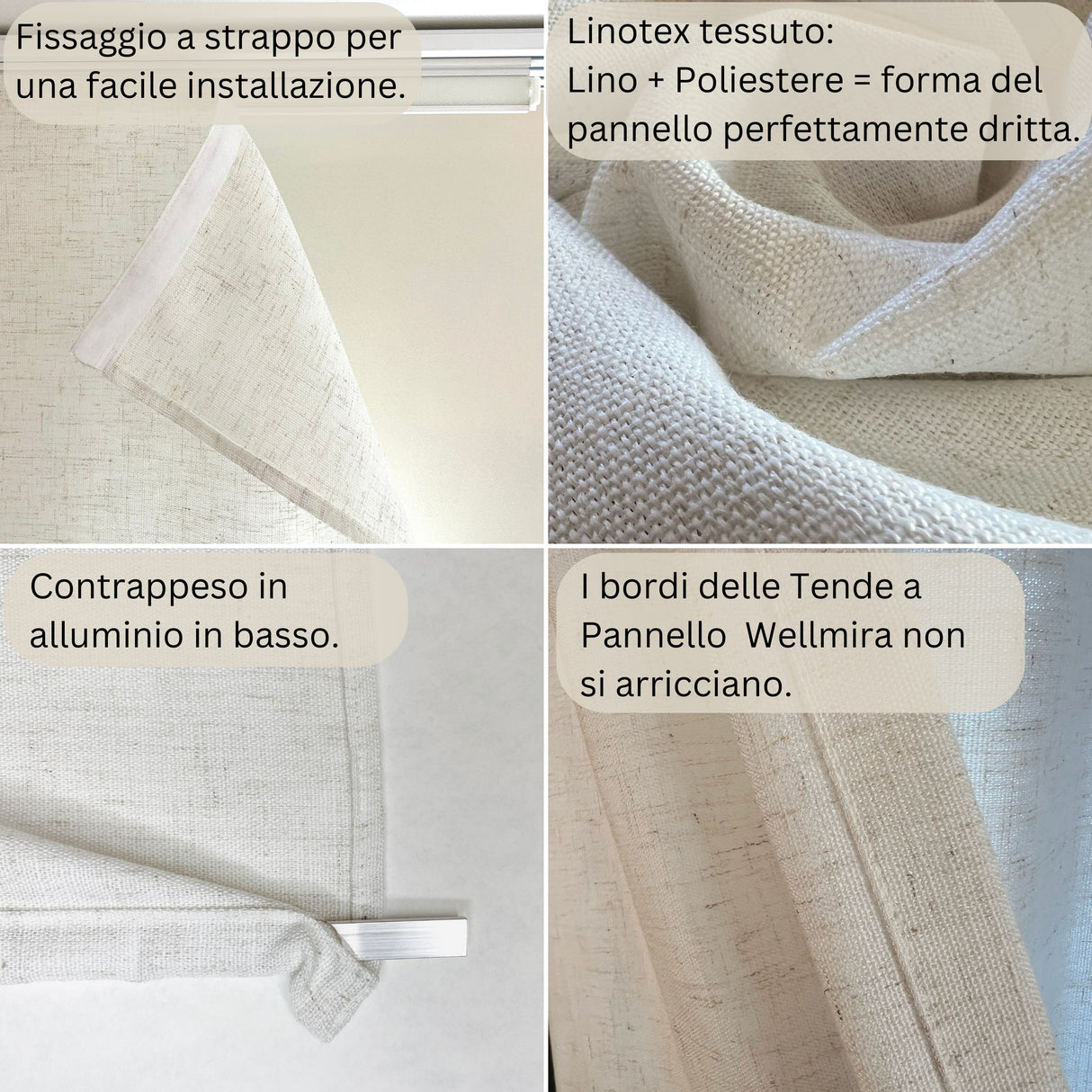 Tenda a Pannello in Linotex per Porta Finestra, Tende a Pannello Scorrevole moderne ideali per ampie vetrate, Alta Qualità acquistare Tenda a Pannello in Linotex per Porta Finestra, Tende a Pannello Scorrevole moderne ideali per ampie vetrate, Alta Qualità — Foto