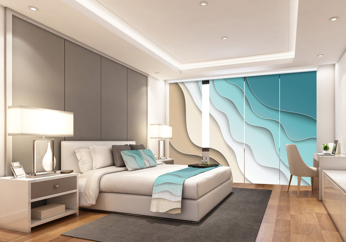 Tende a Pannello Moderne su misura per Hotel e Alberghi, Tende su misura per Negozi, Tende a Pannello Scorrevoli con logo per B&B acquistare Tende a Pannello Moderne su misura per Hotel e Alberghi, Tende su misura per Negozi, Tende a Pannello Scorrevoli con logo per B&B — Foto