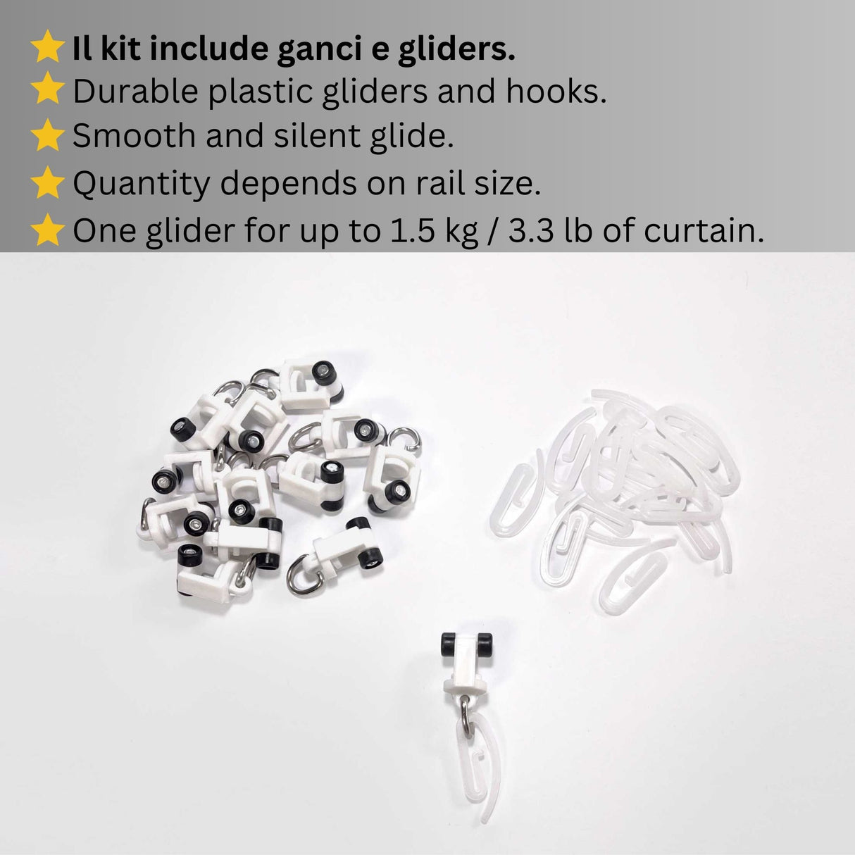 Binario per Tende, Singolo, color Bianco, a Soffitto – Misure Personalizzate, Design Moderno e Funzionale acquistare Binario per Tende, Singolo, color Bianco, a Soffitto – Misure Personalizzate, Design Moderno e Funzionale — Foto