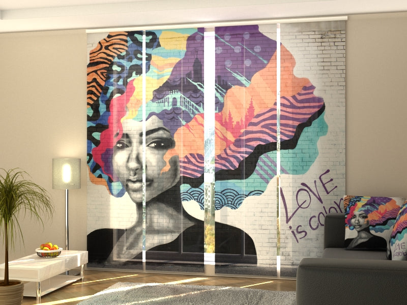 Tende a Pannello Moderne per Saloni di Bellezza, Tende a Pannello Scorrevoli su misura per Centri Estetici, Tende personalizzate per Saloni di Parrucchiere, Barbiere. acquistare Tende a Pannello Moderne per Saloni di Bellezza, Tende a Pannello Scorrevoli su misura per Centri Estetici, Tende personalizzate per Saloni di Parrucchiere, Barbiere. — Foto