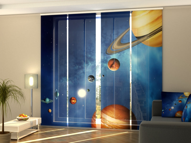 Set di 4 Tende a Pannello Sistema Solare acquistare Set di 4 Tende a Pannello Sistema Solare — Foto