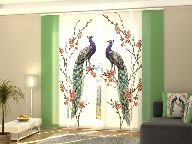 Set di 4 Tende a Pannello Giardino dell'Eden acquistare Set di 4 Tende a Pannello Giardino dell'Eden — Foto