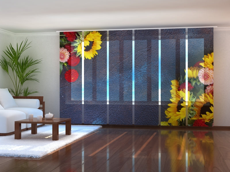 Set di 6 Tende a Pannello Farfalle e Fiori acquistare Set di 6 Tende a Pannello Farfalle e Fiori — Foto