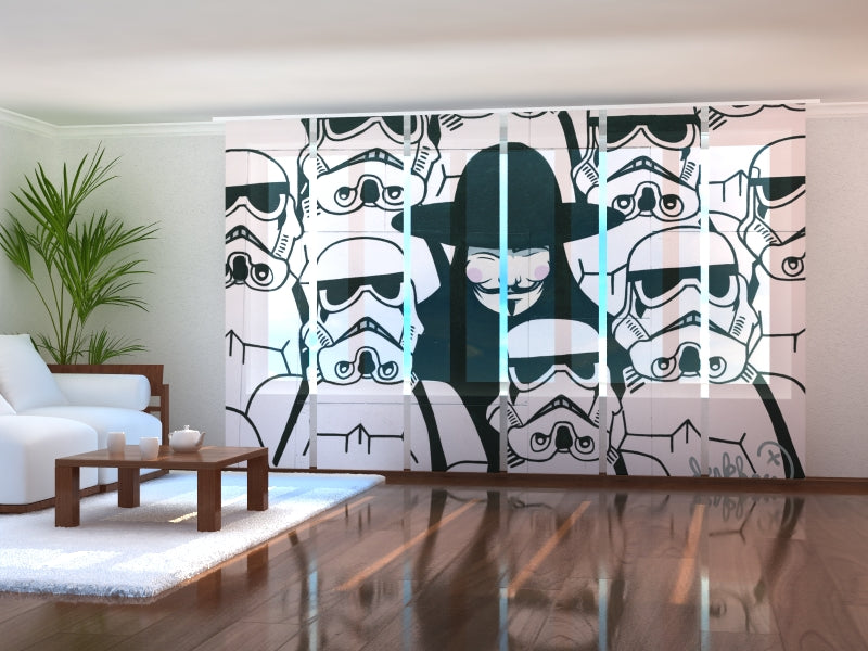 Set di 6 Tende a Pannello Graffiti a New York acquistare Set di 6 Tende a Pannello Graffiti a New York — Foto