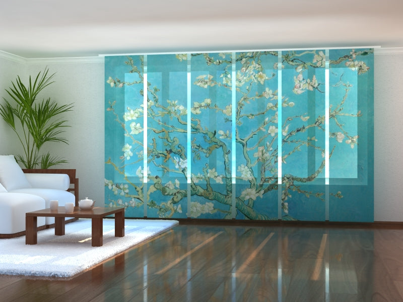 Set di 6 Tende a Pannello Ramo di Mandorlo Fiorito Vincent Van Gogh acquistare Set di 6 Tende a Pannello Ramo di Mandorlo Fiorito Vincent Van Gogh — Foto