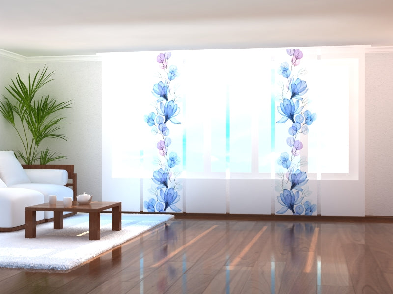 Set di 6 Tende a Pannello Magnolia ed Eucalipto ad Acquerello acquistare Set di 6 Tende a Pannello Magnolia ed Eucalipto ad Acquerello — Foto