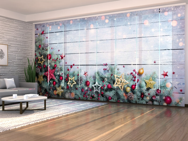 Set di 8 Tende a Pannello Onde Astratte Grigie e Blu acquistare Set di 8 Tende a Pannello Onde Astratte Grigie e Blu — Foto