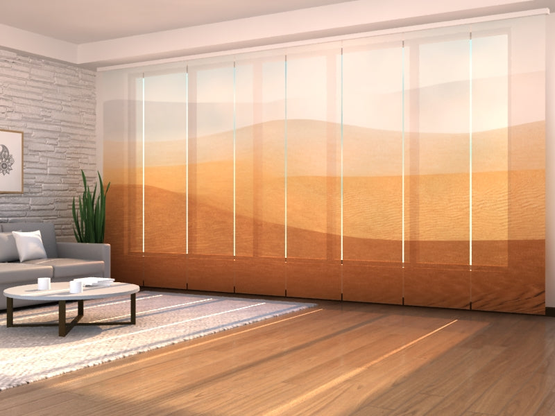 Set di 8 Tende a Pannello Silenzio nel Deserto del Sahara acquistare Set di 8 Tende a Pannello Silenzio nel Deserto del Sahara — Foto