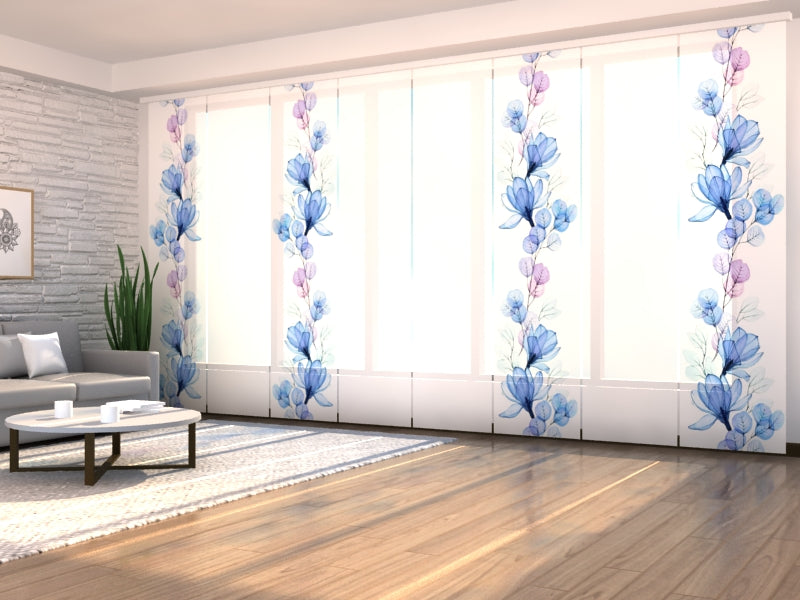 Set di 8 Tende a Pannello Magnolia ed Eucalipto ad Acquerello acquistare Set di 8 Tende a Pannello Magnolia ed Eucalipto ad Acquerello — Foto