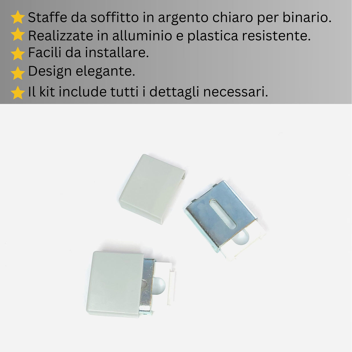 Binario per Tende, Singolo, color Argento, a Soffitto – Misure Personalizzate, Design Moderno e Funzionale acquistare Binario per Tende, Singolo, color Argento, a Soffitto – Misure Personalizzate, Design Moderno e Funzionale — Foto