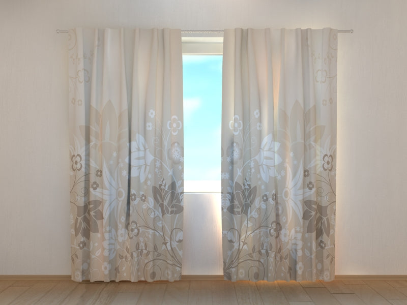 Foto Tende Fiori Astratti di Design acquistare Foto Tende Fiori Astratti di Design — Foto