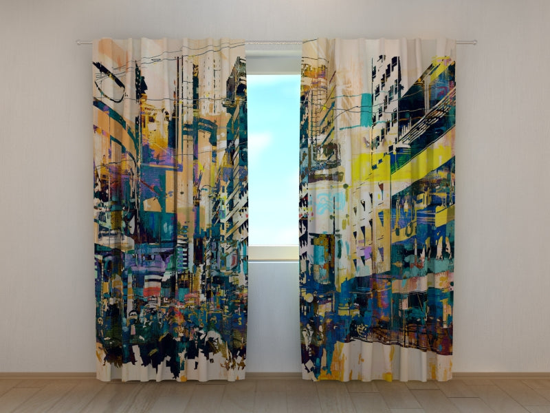 Foto Tende New York Astratta acquistare Foto Tende New York Astratta — Foto