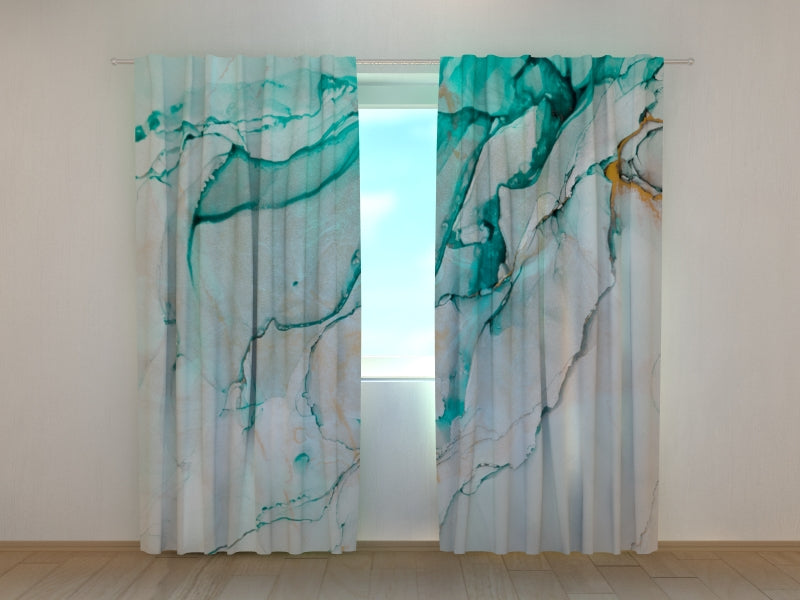 Foto Tende Bella Astrazione Verde-Blu acquistare Foto Tende Bella Astrazione Verde-Blu — Foto