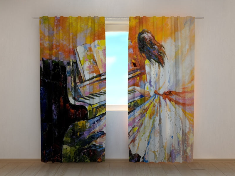 Foto Tende Bellissima Pianista acquistare Foto Tende Bellissima Pianista — Foto