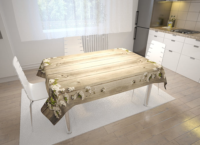 Tovaglia Fiore e Legno acquistare Tovaglia Fiore e Legno — Foto