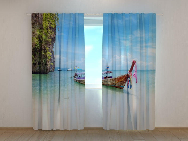 Foto Tende Barca sulla Spiaggia della Thailandia acquistare Foto Tende Barca sulla Spiaggia della Thailandia — Foto