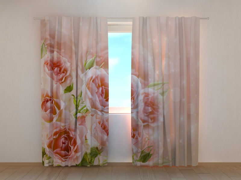 Foto Tende Bouquet di Rose Delicate acquistare Foto Tende Bouquet di Rose Delicate — Foto