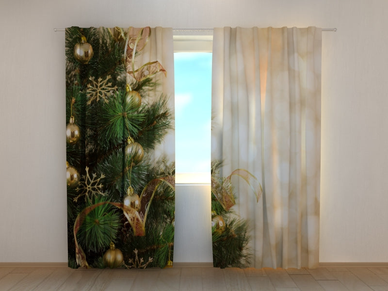 Foto Tende Oro di Natale acquistare Foto Tende Oro di Natale — Foto