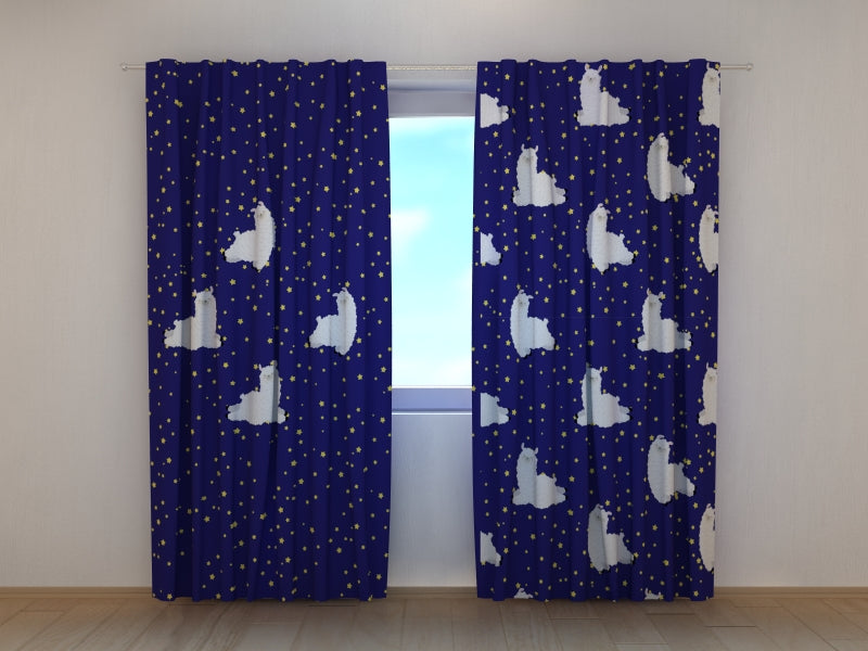 Foto Tende Pecore Carine e Stelle acquistare Foto Tende Pecore Carine e Stelle — Foto