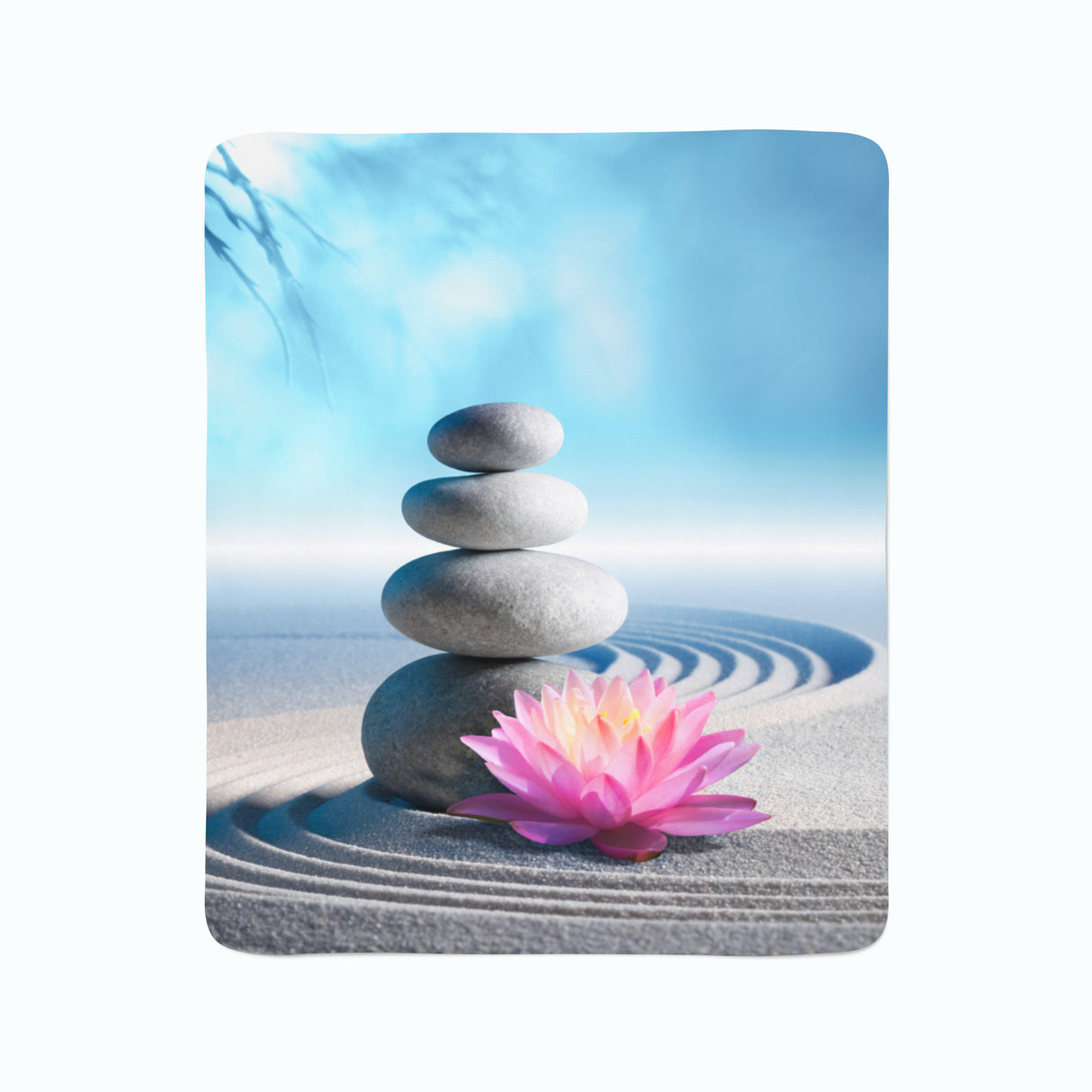 Coperta in Flanella Giglio sulla Sabbia acquistare Coperta in Flanella Giglio sulla Sabbia — Foto