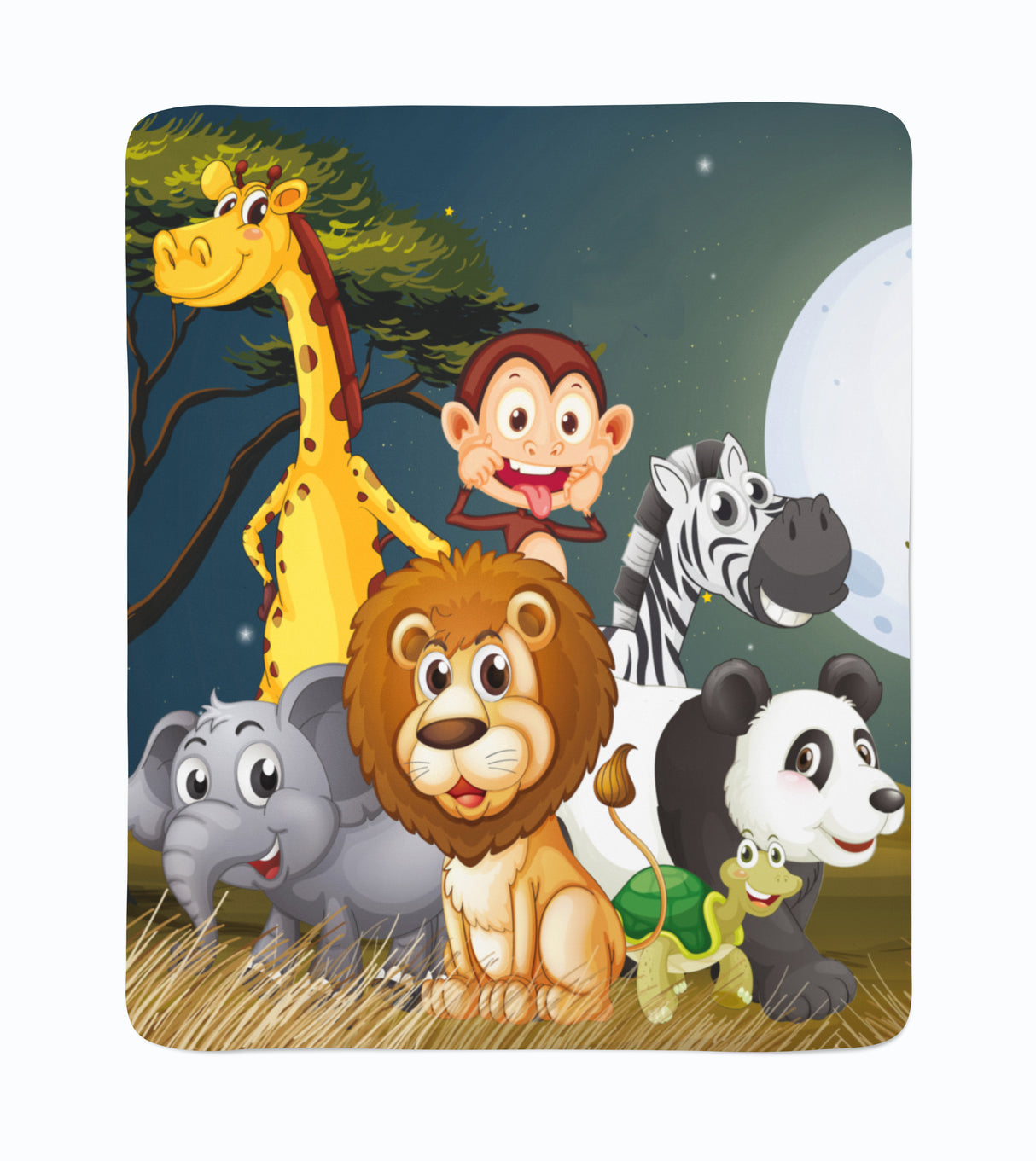 Coperta in Flanella Notte in Africa acquistare Coperta in Flanella Notte in Africa — Foto