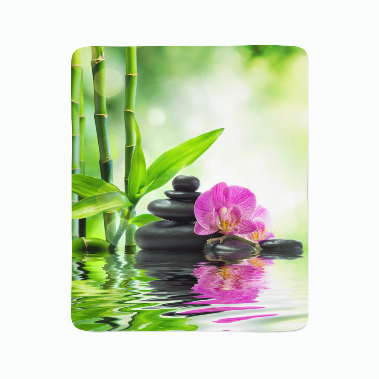 Coperta in Flanella Orchidee sotto al Sole acquistare Coperta in Flanella Orchidee sotto al Sole — Foto