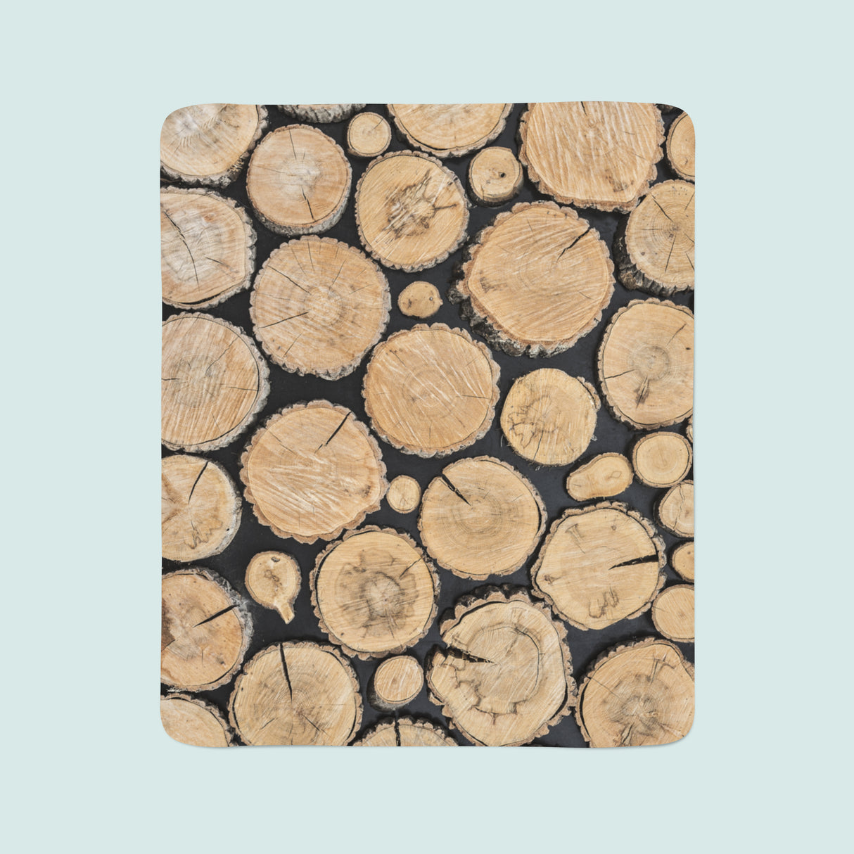 Coperta in Flanella Tronchi d'Albero acquistare Coperta in Flanella Tronchi d'Albero — Foto