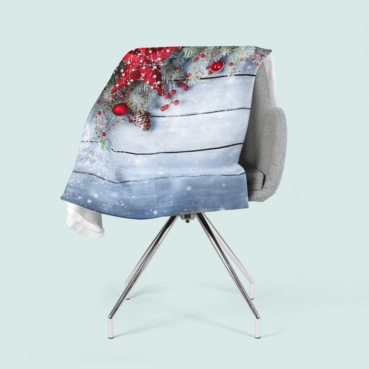 Coperta in Flanella Stella Rossa di Natale v1 acquistare Coperta in Flanella Stella Rossa di Natale v1 — Foto