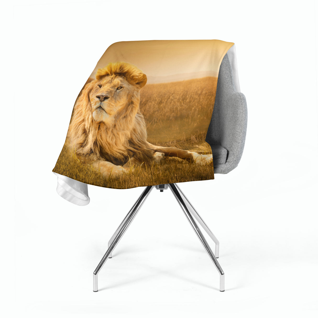 Coperta in Flanella Re Degli Animali acquistare Coperta in Flanella Re Degli Animali — Foto