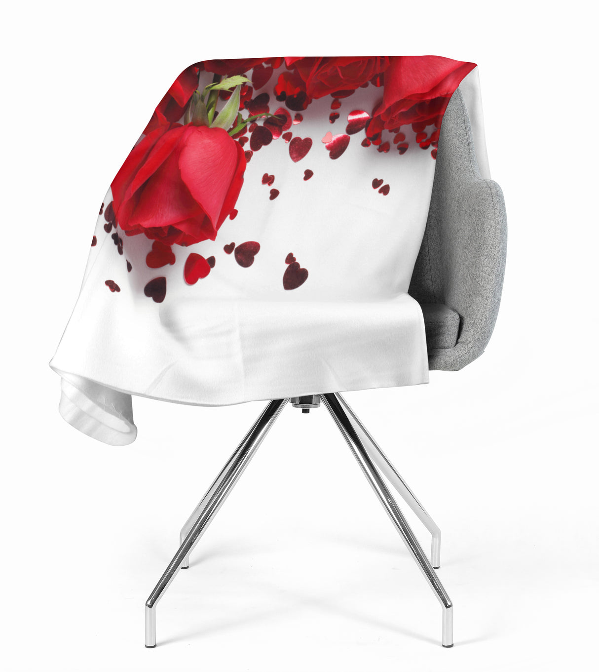 Coperta in Flanella Rose e Cuori acquistare Coperta in Flanella Rose e Cuori — Foto