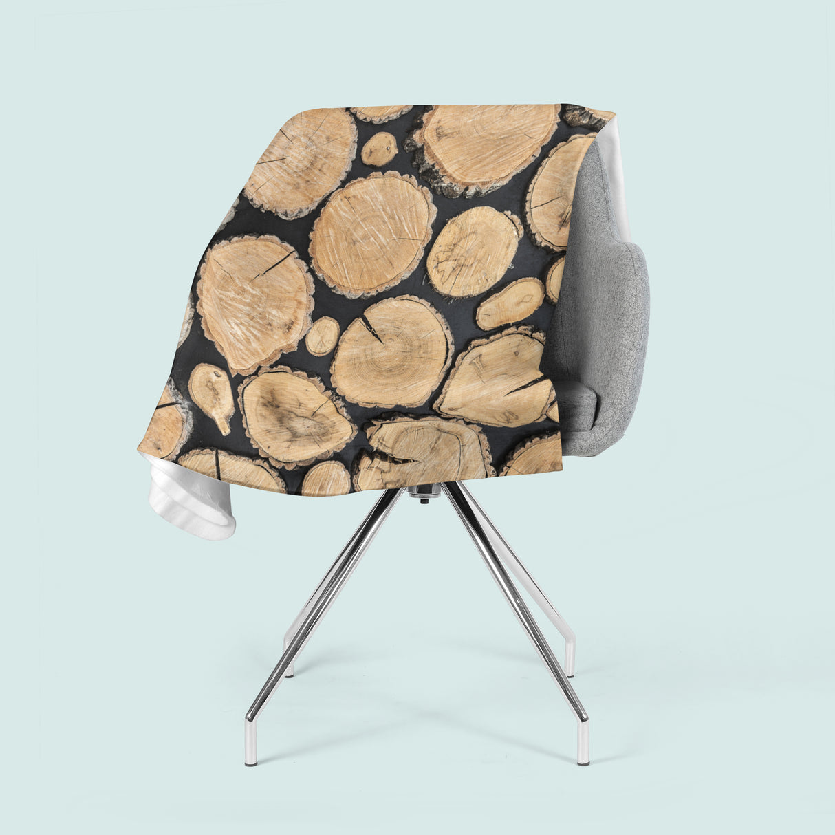 Coperta in Flanella Tronchi d'Albero acquistare Coperta in Flanella Tronchi d'Albero — Foto