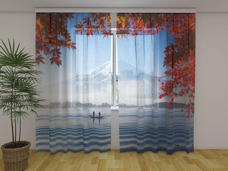 Foto Tende Monte Fuji e Lago Kawaguchiko acquistare Foto Tende Monte Fuji e Lago Kawaguchiko — Foto