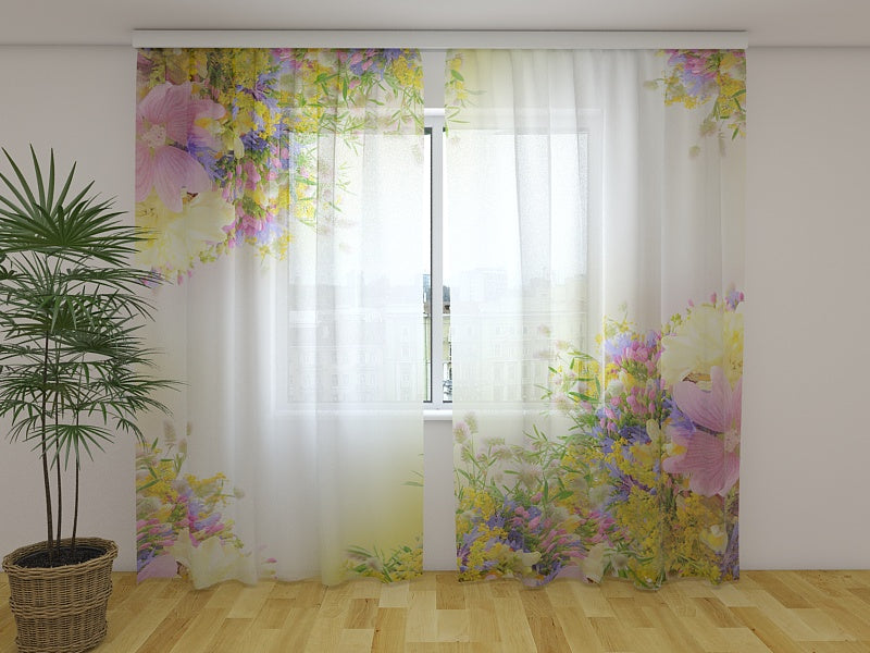 Foto Tende Fiori di Campo Estivo acquistare Foto Tende Fiori di Campo Estivo — Foto