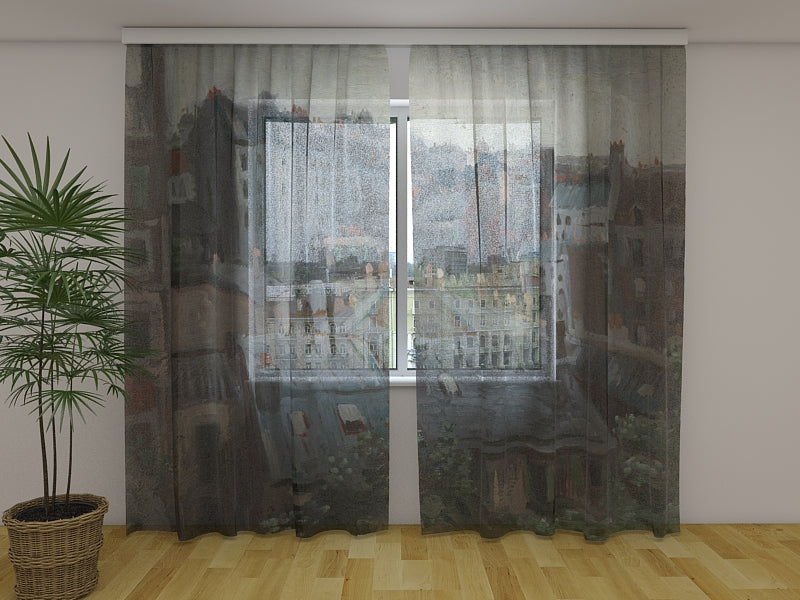 Tenda Stampata Vista sui Tetti di Parigi Vincent Van Gogh acquistare Tenda Stampata Vista sui Tetti di Parigi Vincent Van Gogh — Foto