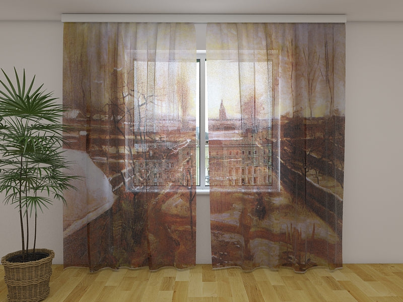 Tenda Stampata Il Giardino Della Canonica di Nuenen Innevato Vincent Van Gogh acquistare Tenda Stampata Il Giardino Della Canonica di Nuenen Innevato Vincent Van Gogh — Foto