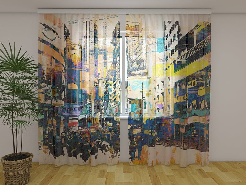 Foto Tende New York Astratta acquistare Foto Tende New York Astratta — Foto