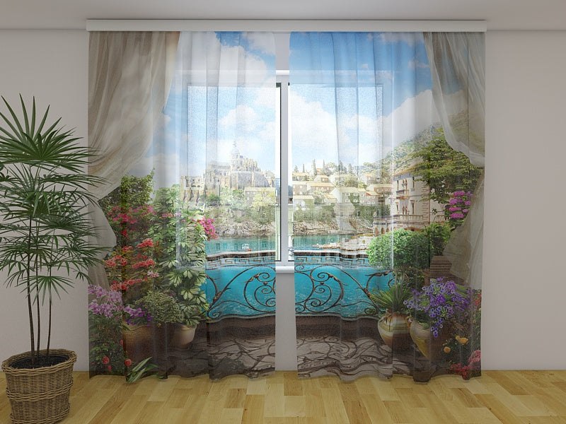 Foto Tende Balcone Fiorito acquistare Foto Tende Balcone Fiorito — Foto