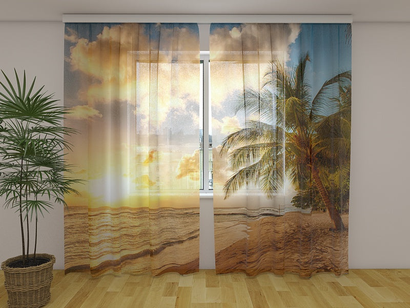 Foto Tende Magnifico Tramonto alle Barbados acquistare Foto Tende Magnifico Tramonto alle Barbados — Foto