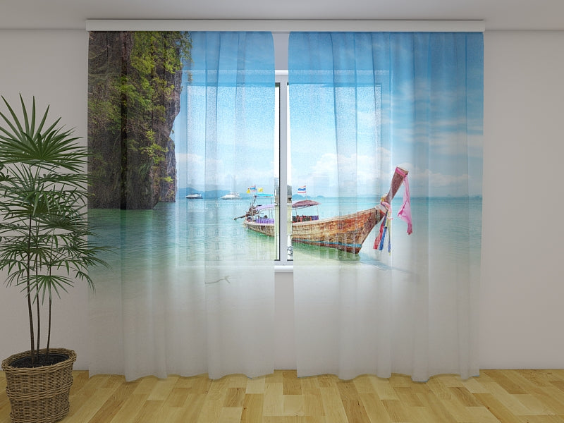 Foto Tende Barca sulla Spiaggia della Thailandia acquistare Foto Tende Barca sulla Spiaggia della Thailandia — Foto