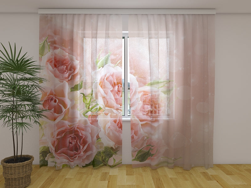 Foto Tende Bouquet di Rose Delicate acquistare Foto Tende Bouquet di Rose Delicate — Foto