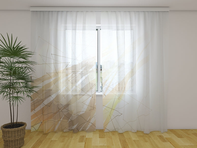 Foto Tende Astrazione Geometrica Marrone acquistare Foto Tende Astrazione Geometrica Marrone — Foto