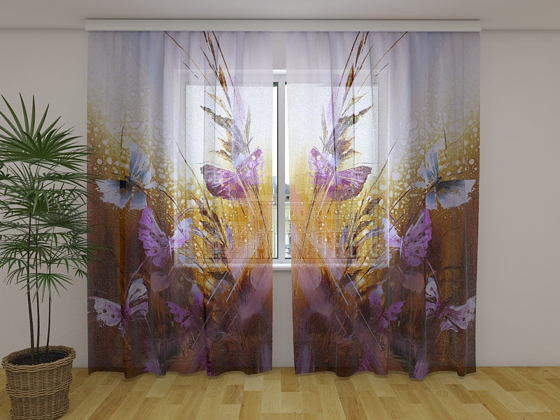 Foto Tende Farfalle e Fiori acquistare Foto Tende Farfalle e Fiori — Foto