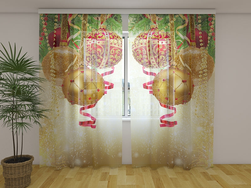 Foto Tende Bagliore Dorato di Natale acquistare Foto Tende Bagliore Dorato di Natale — Foto