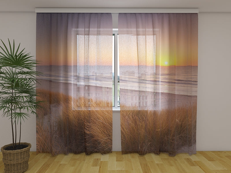 Foto Tende Dune e Spiaggia al Tramonto nei Paesi Bassi acquistare Foto Tende Dune e Spiaggia al Tramonto nei Paesi Bassi — Foto