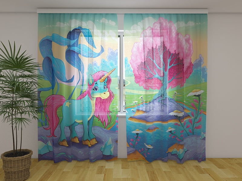 Foto Tende Unicorno Felice acquistare Foto Tende Unicorno Felice — Foto