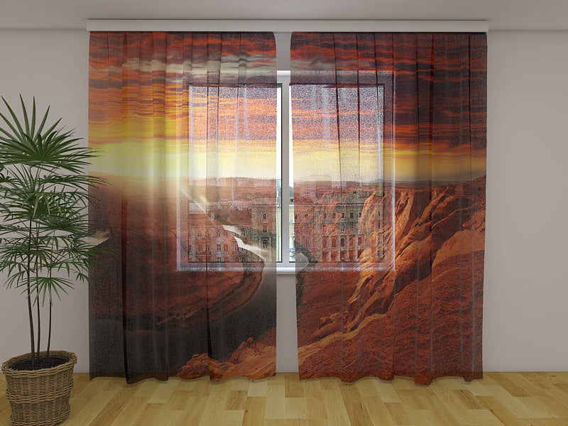 Foto Tende Horseshoe Bend al Tramonto acquistare Foto Tende Horseshoe Bend al Tramonto — Foto