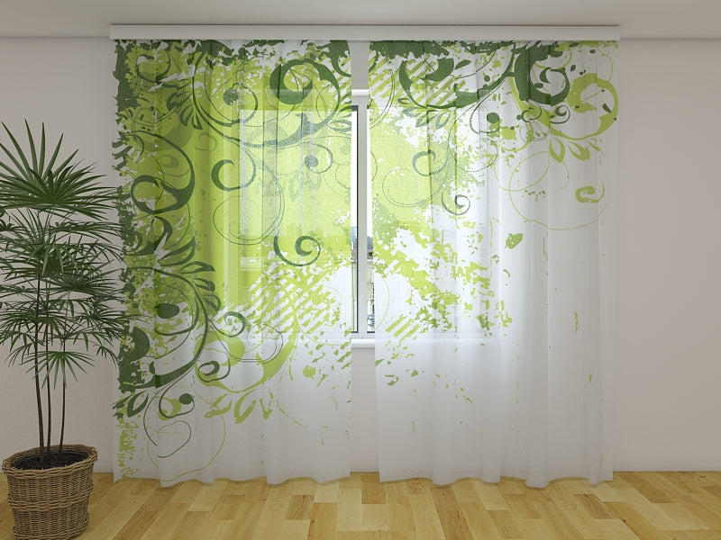 Foto Tende Meravigliosa Astrazione Verde acquistare Foto Tende Meravigliosa Astrazione Verde — Foto