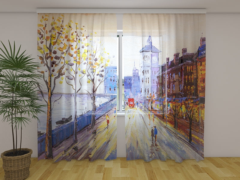 Foto Tende Pittura a Olio Vecchia Londra acquistare Foto Tende Pittura a Olio Vecchia Londra — Foto