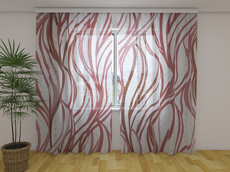 Foto Tende Onde Rosse Astratte acquistare Foto Tende Onde Rosse Astratte — Foto