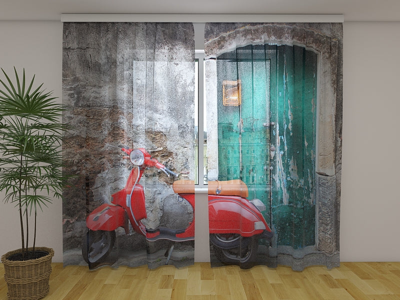 Foto Tende Scooter Rosso acquistare Foto Tende Scooter Rosso — Foto